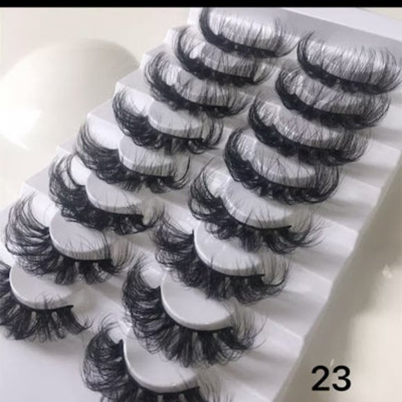 SWAGGALICIOUS-8 PAIRS, 25MM FALSE DRAMATIC EYELASHES FLUFFY - Picture 6 of 6